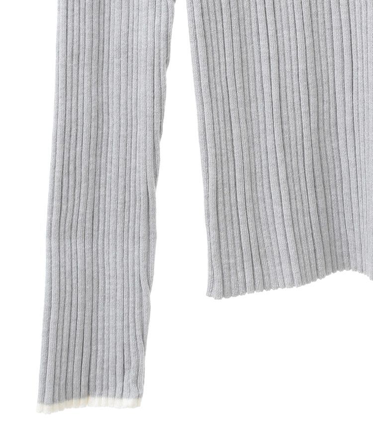 earth music&ecology「ライン&ショルダーボタンニットプルオーバー」|ニット・セーター|