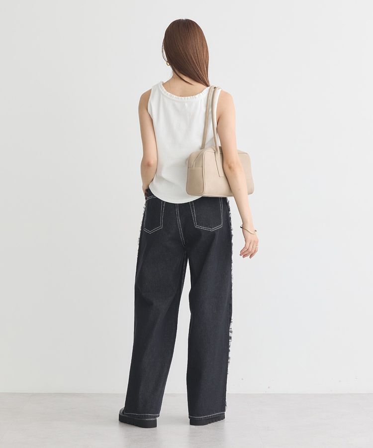 earth music&ecology「サイドチュールデニムパンツ」|デニム|