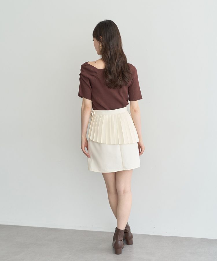 earth music&ecology「SET2点プリーツラップスカート＋ミニスカート」|スカート|
