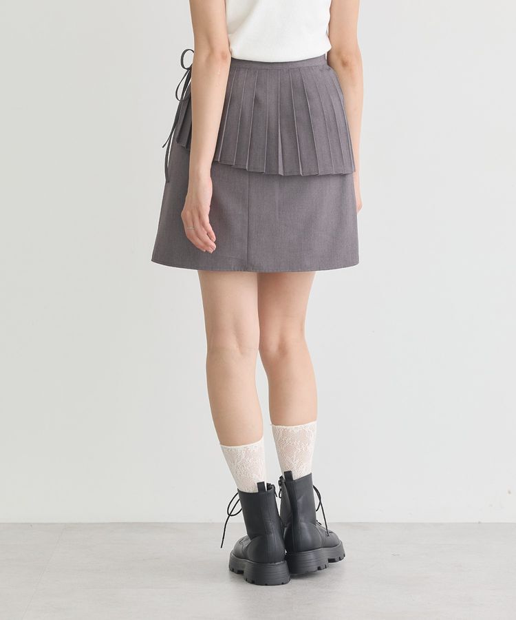 earth music&ecology「SET2点プリーツラップスカート＋ミニスカート」|スカート|