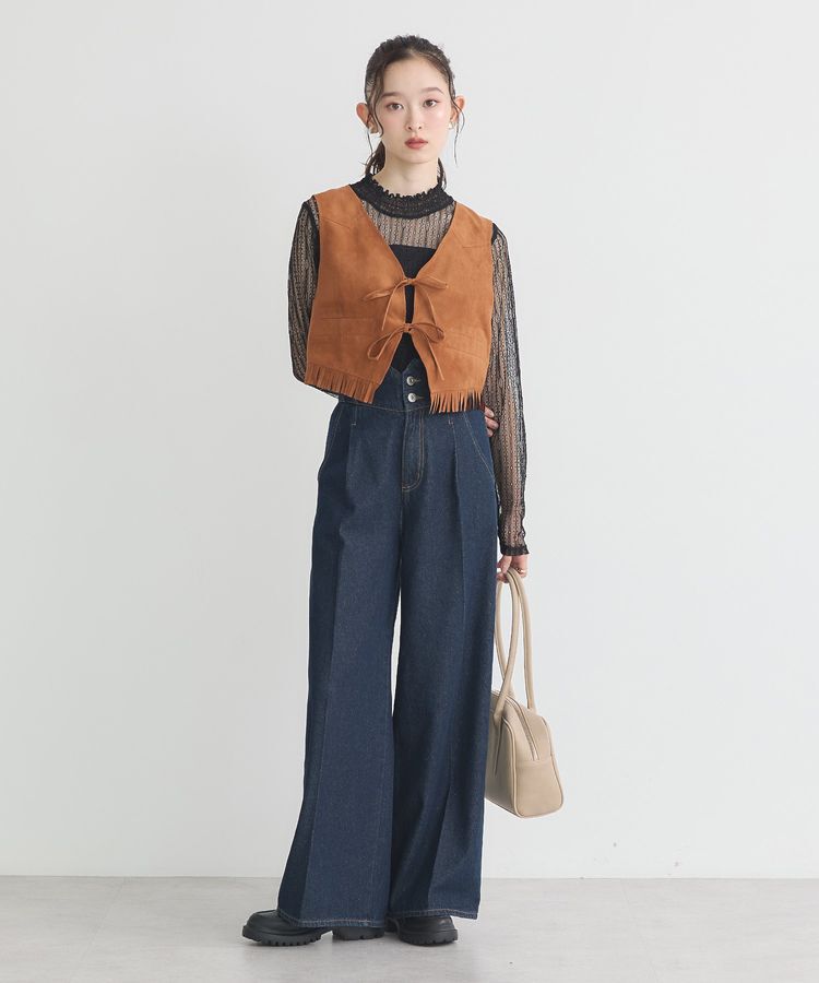 earth music&ecology「レースドッキングプルオーバー」|Tシャツ・カットソー|