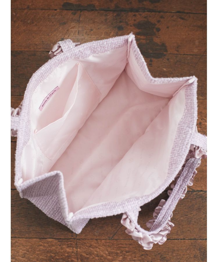 Maison de FLEUR「EC限定ツイードスクエアトートMバッグ」|トートバッグ|