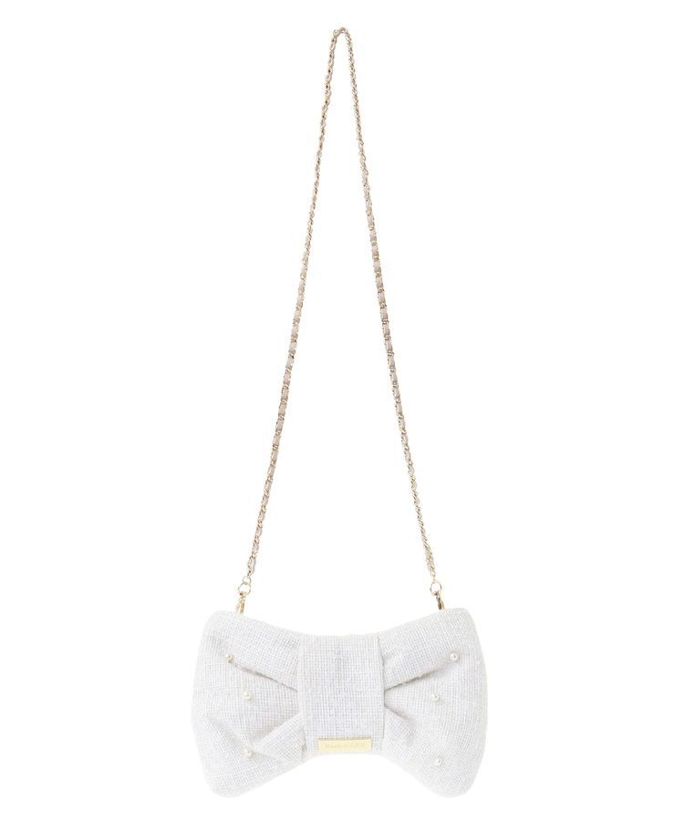 Maison de FLEUR「ツイードリボン型ショルダーバッグ」|ショルダー・メッセンジャー|