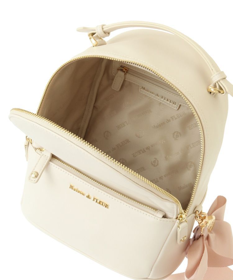 Maison de FLEUR「リボンMリュック」|リュック|