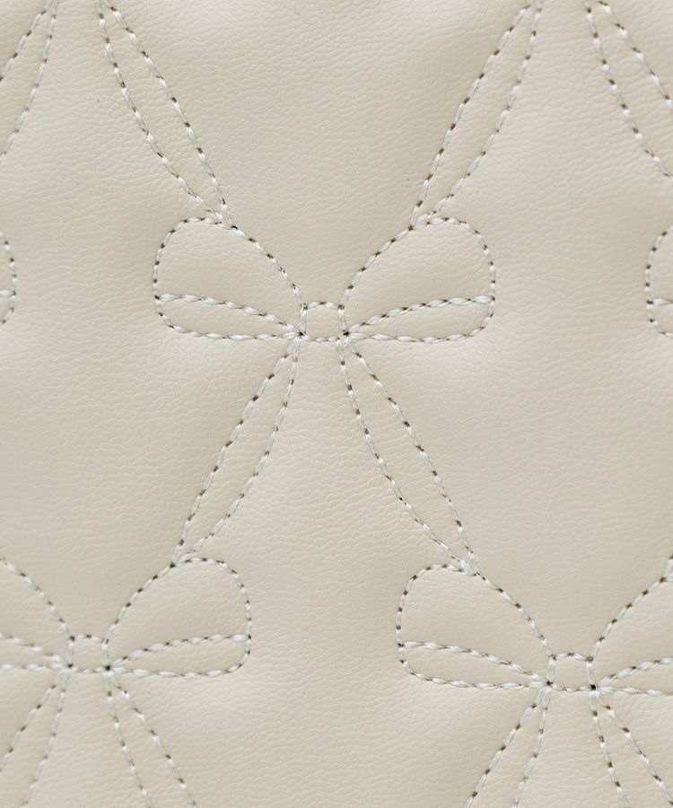 Maison de FLEUR「スカーフ付リボンキルティング2Wayバッグ」|トートバッグ|