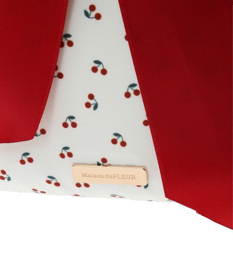 Maison de FLEUR「チェリープリントミニリボン2Wayバッグ」|ポーチ|