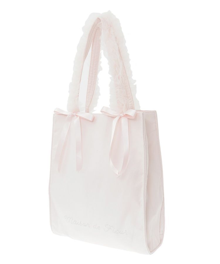 Maison de FLEUR「チュールハンドルスクエアトートバッグ」|トートバッグ|