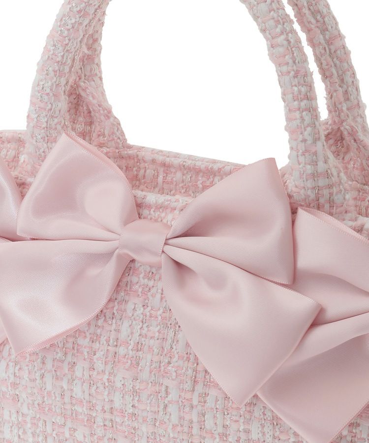 Maison de FLEUR「ピンクマニアボリュームリボン2WayトートSバッグ」|トートバッグ|