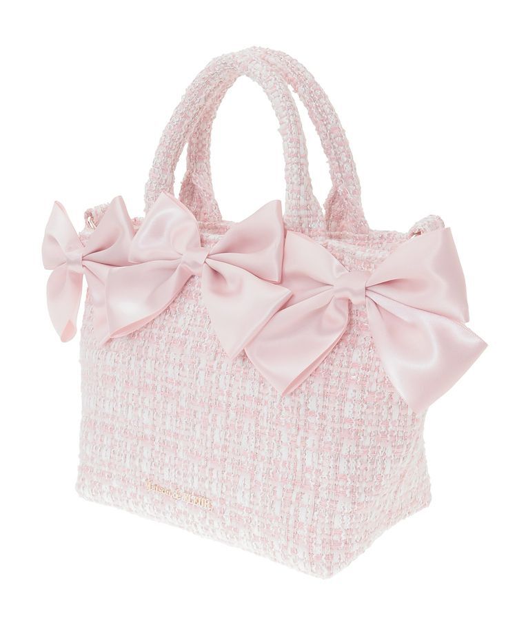 Maison de FLEUR「ピンクマニアボリュームリボン2WayトートSバッグ」|トートバッグ|