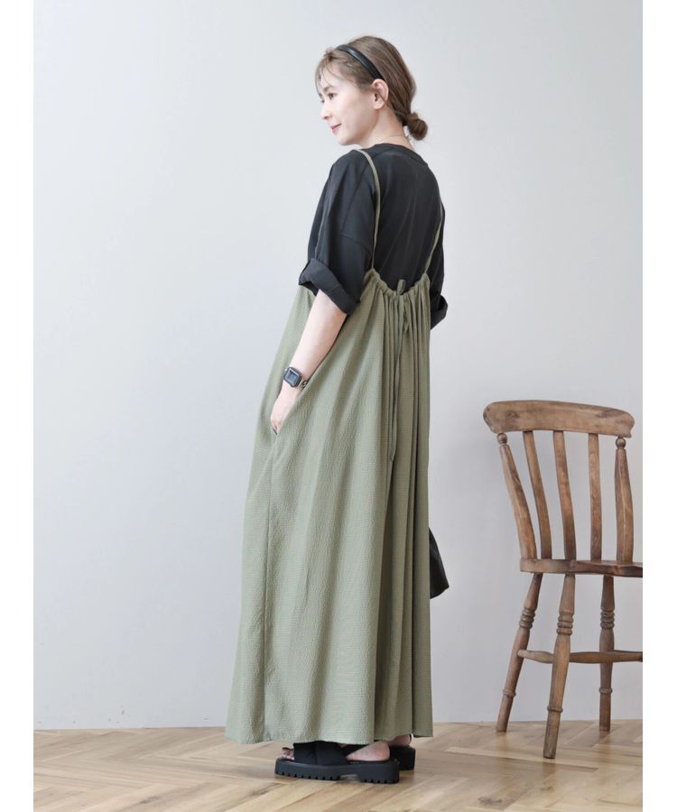 AMERICAN HOLIC「ギンガムサッカーキャミワンピース」|ワンピース|