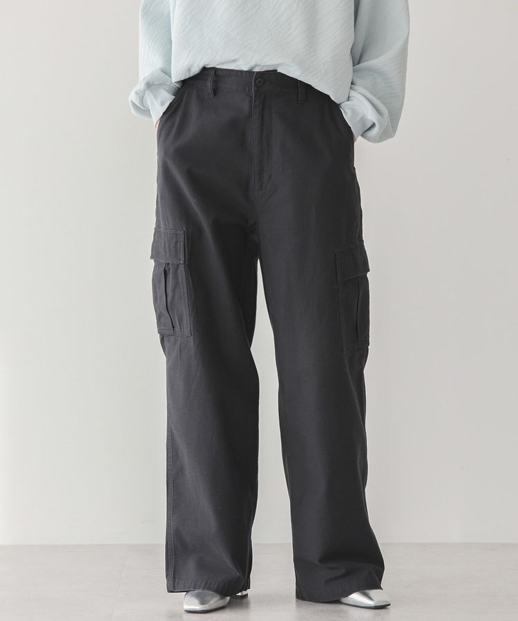 AMERICAN HOLIC「綿スラブカーゴパンツ」|その他|Black
