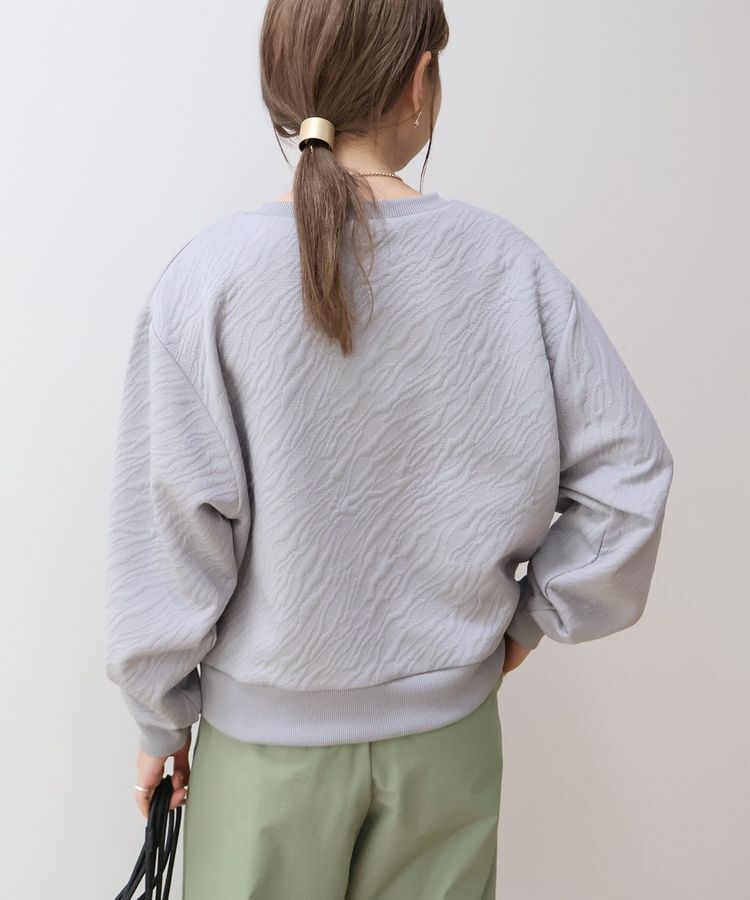 AMERICAN HOLIC「ゼブラ柄ジャガードカットプルオーバー」|スウェット・ジャージ|