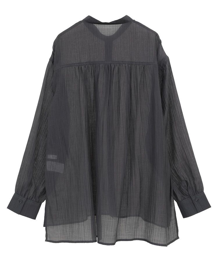 AMERICAN HOLIC「楊柳シアーバンドカラーシャツ」|シャツ・ブラウス|