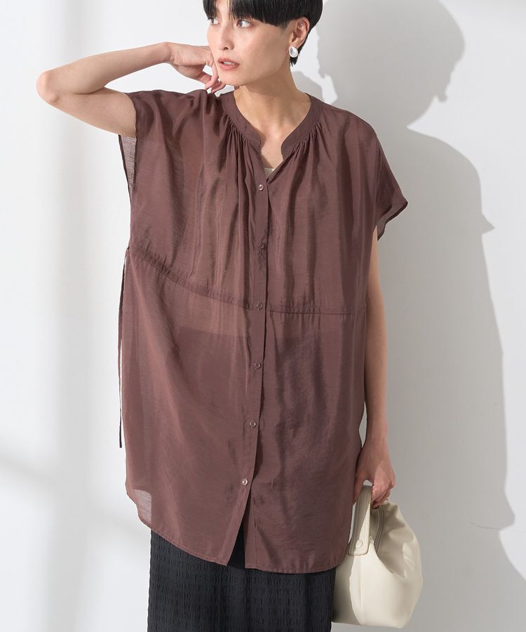 AMERICAN HOLIC「ウエストドロストフレンチスリーブブラウス」|シャツ・ブラウス|