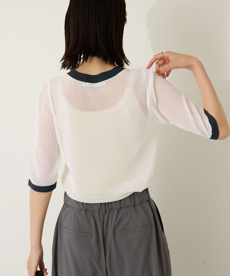 AMERICAN HOLIC「メッシュニットリンガーTシャツ」|ニット・セーター|