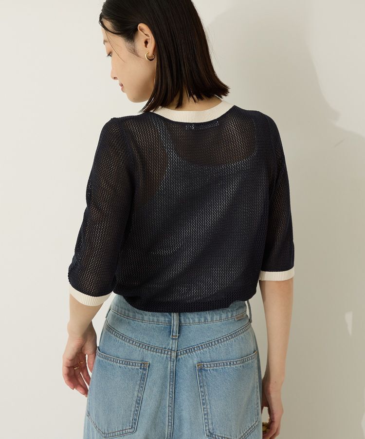 AMERICAN HOLIC「メッシュニットリンガーTシャツ」|ニット・セーター|