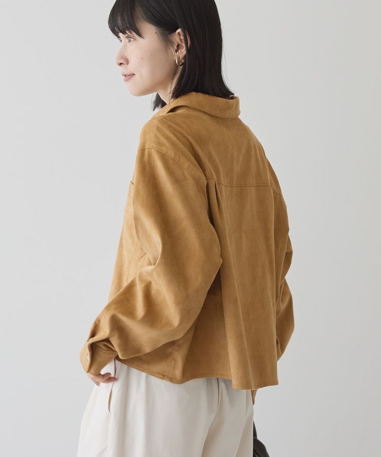 AMERICAN HOLIC「Wポケットスエードライクシャツ」|シャツ・ブラウス|