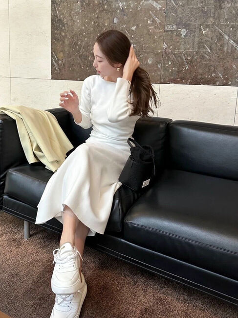 Green Parks「フレアニットワンピース」|ワンピース|