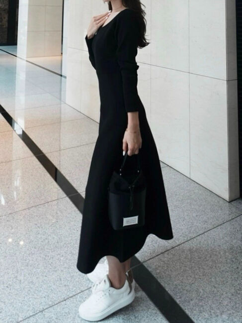 Green Parks「フレアニットワンピース」|ワンピース|