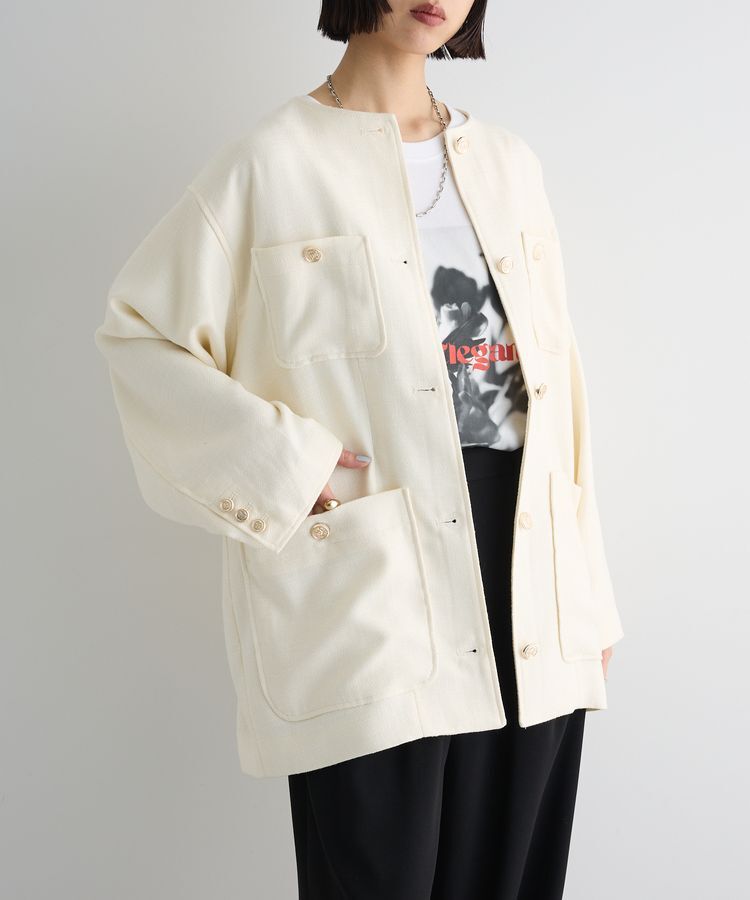 AnriettMusee「レトロフラワーロゴ入りプリントTシャツ」|Tシャツ・カットソー|