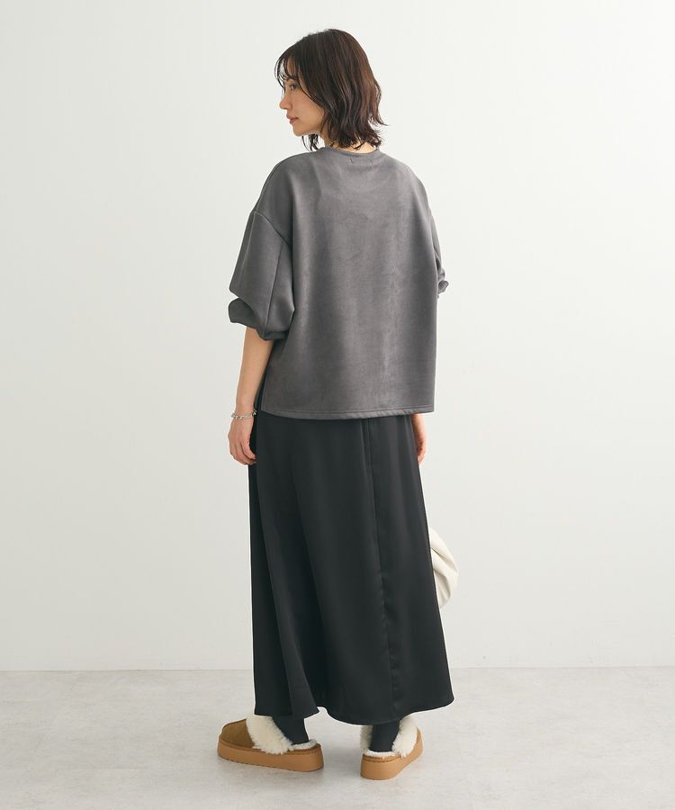 Green Parks「・Petit Fleur サテンフレアスカート」|フレア|