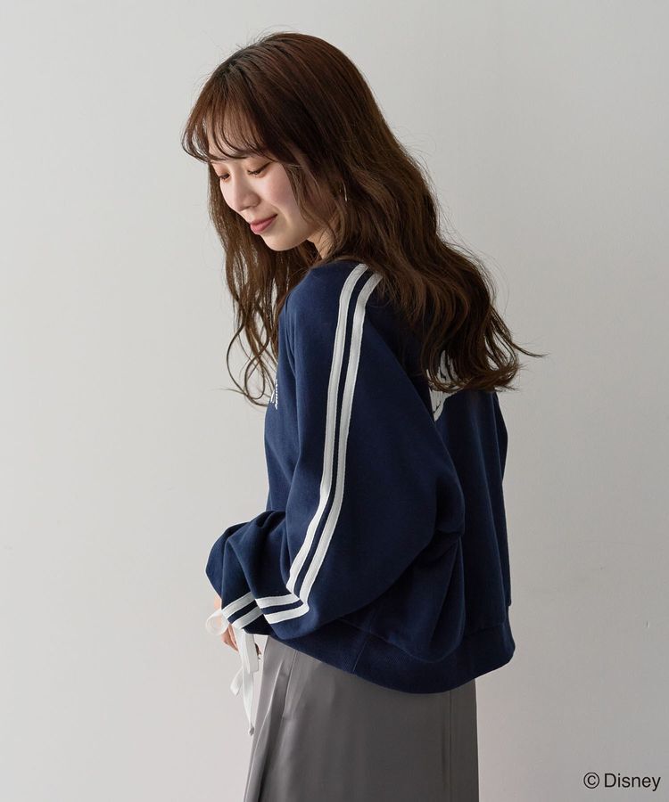 Green Parks「ミッキー＆フレンズ/袖リボンショートプルオーバー」|スウェット・ジャージ|