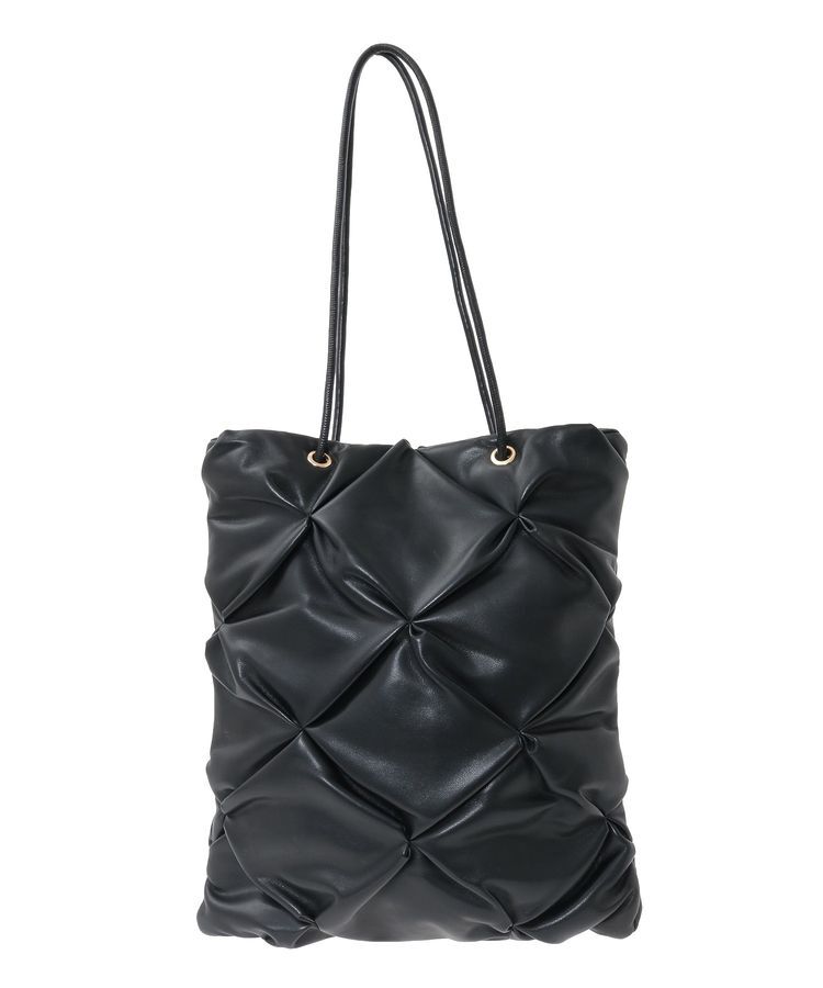 armonia「andmikka.合皮タックA4トートバック」|トートバッグ|