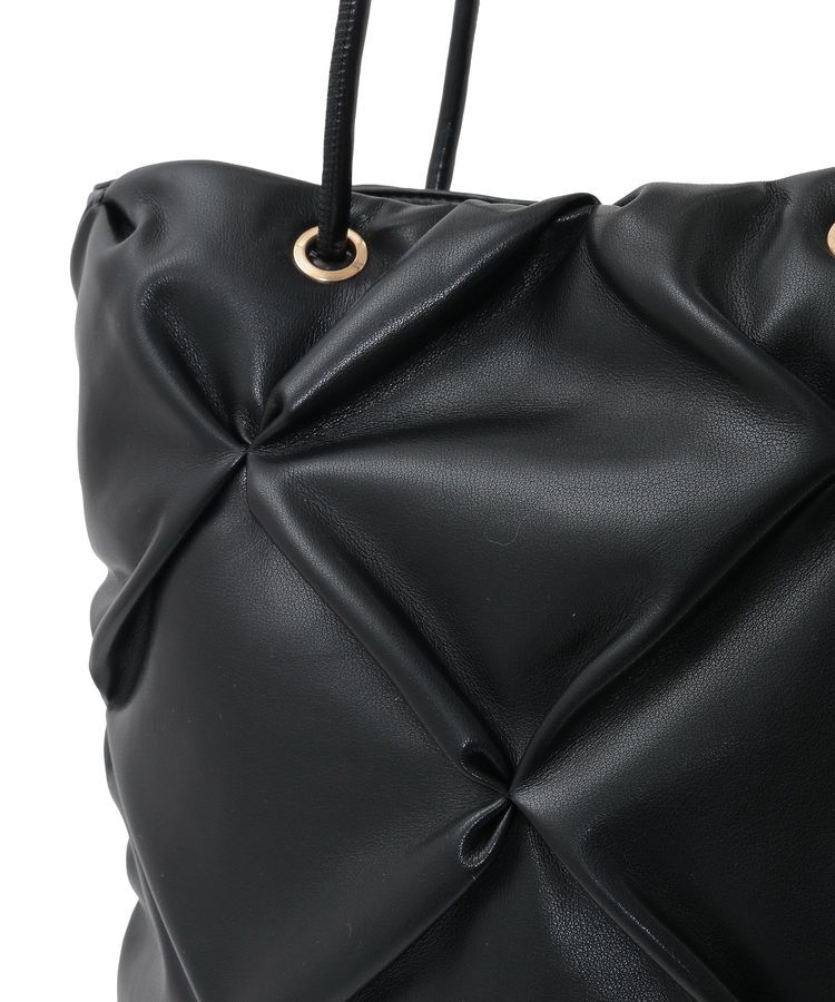 armonia「andmikka.合皮タックA4トートバック」|トートバッグ|