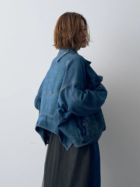 Editt by YECCA VECCA「2wayデニムジャケット」|テーラードジャケット|