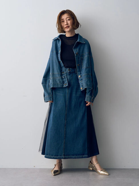 Editt by YECCA VECCA「2wayデニムジャケット」|テーラードジャケット|