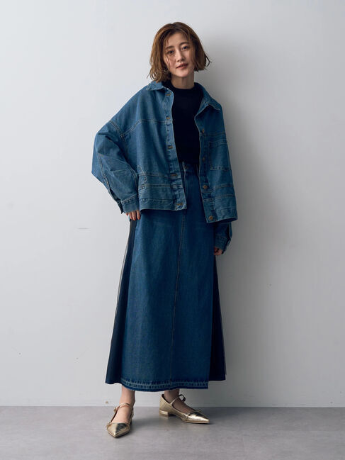 Editt by YECCA VECCA「2wayデニムジャケット」|テーラードジャケット|