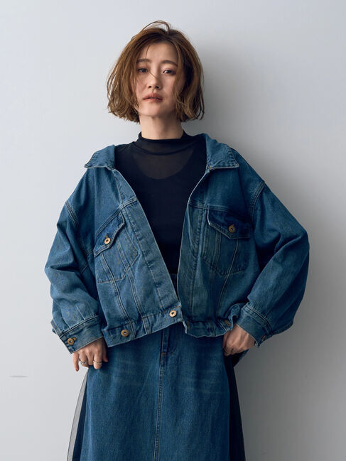 Editt by YECCA VECCA「2wayデニムジャケット」|テーラードジャケット|