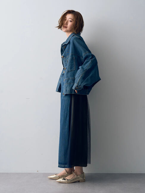 Editt by YECCA VECCA「2wayデニムジャケット」|テーラードジャケット|