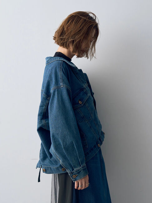 Editt by YECCA VECCA「2wayデニムジャケット」|テーラードジャケット|