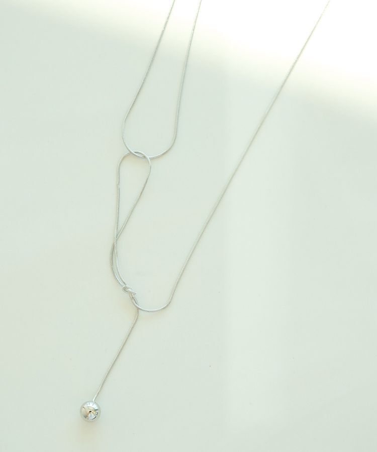 YECCA VECCA「アシメデザインワントップネックレス」|ネックレス|Silver