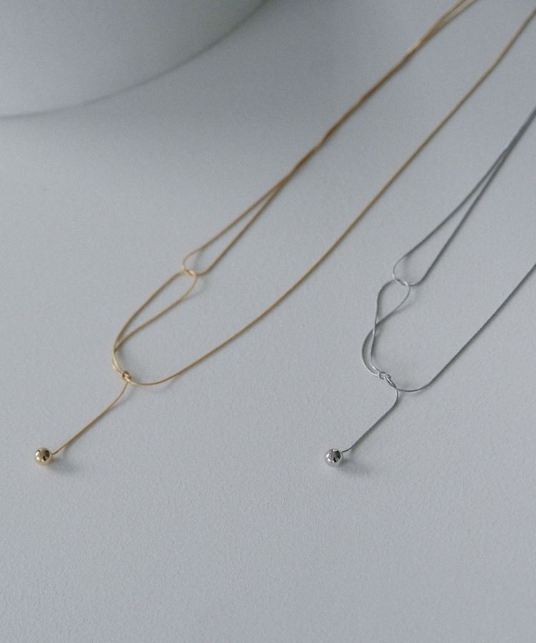 YECCA VECCA「アシメデザインワントップネックレス」|ネックレス|