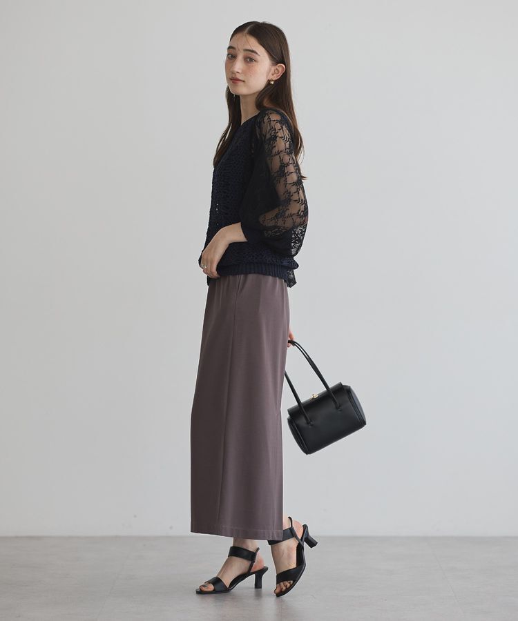 YECCA VECCA「【archive】テープヤーン袖レースプルオーバー」|ニット・セーター|