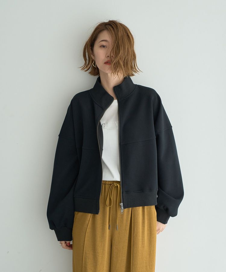 Editt by YECCA VECCA「【上下着用可能】2wayインバーテッドライトブルゾン」|ブルゾン・スタジャン|Black