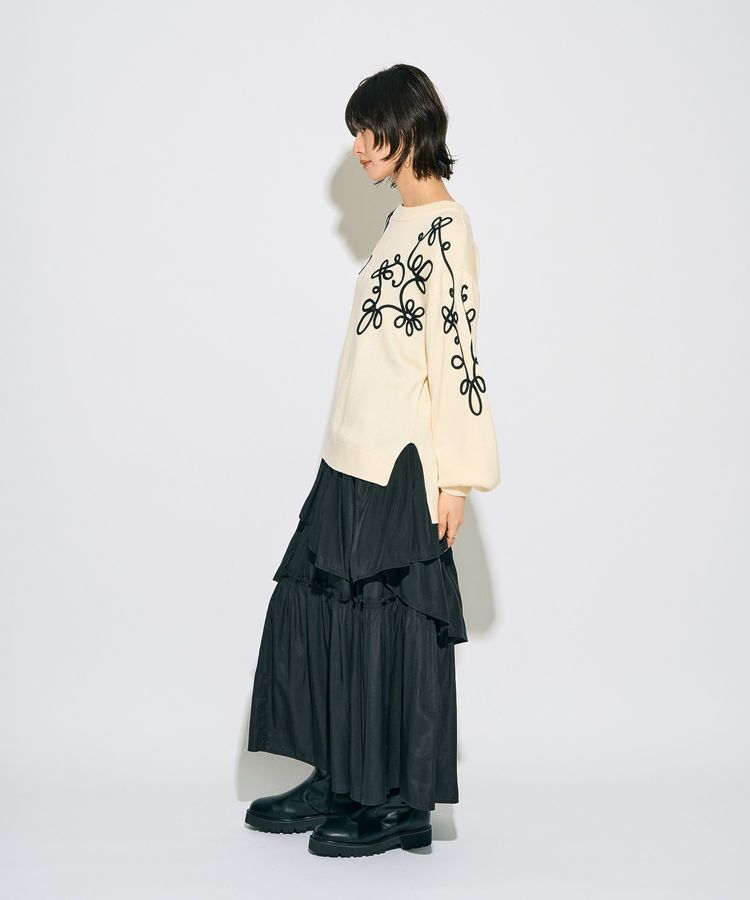 Editt by YECCA VECCA「【archive】コード刺繍ニット」|ニット・セーター|