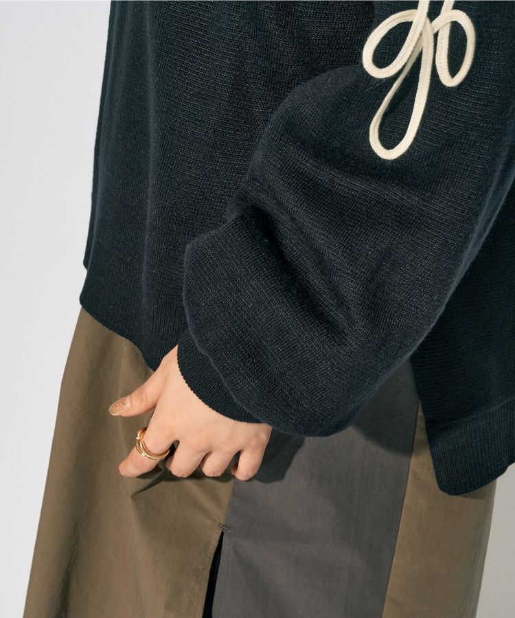 Editt by YECCA VECCA「【archive】コード刺繍ニット」|ニット・セーター|