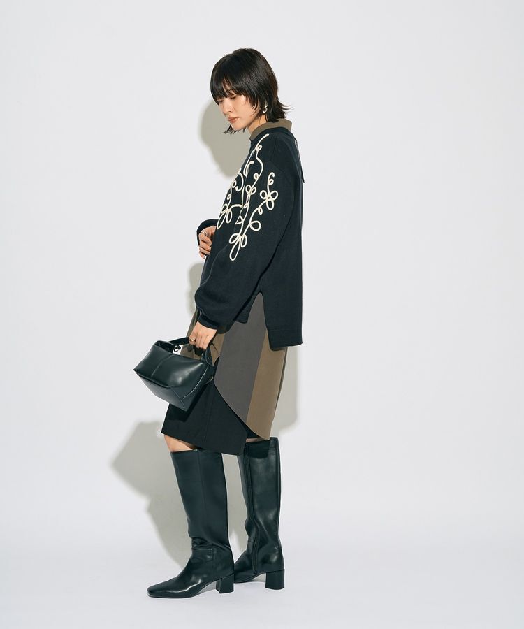 Editt by YECCA VECCA「【archive】コード刺繍ニット」|ニット・セーター|