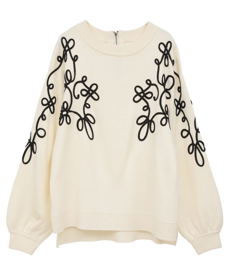 Editt by YECCA VECCA「【archive】コード刺繍ニット」|ニット・セーター|