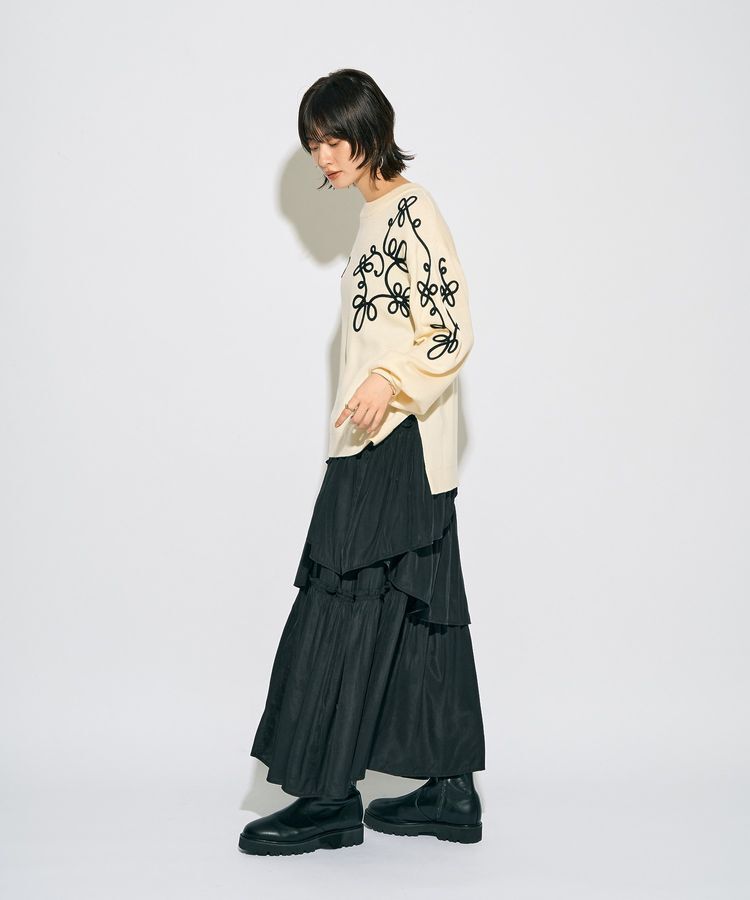 Editt by YECCA VECCA「【archive】コード刺繍ニット」|ニット・セーター|