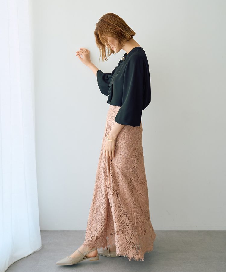 YECCA VECCA「スカラップレースマーメイドスカート」|フレア|