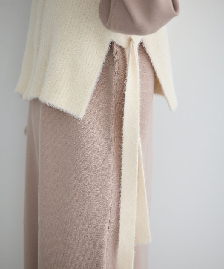YECCA VECCA「【2点SET】ZIPベストセットニットワンピース」|ワンピース|