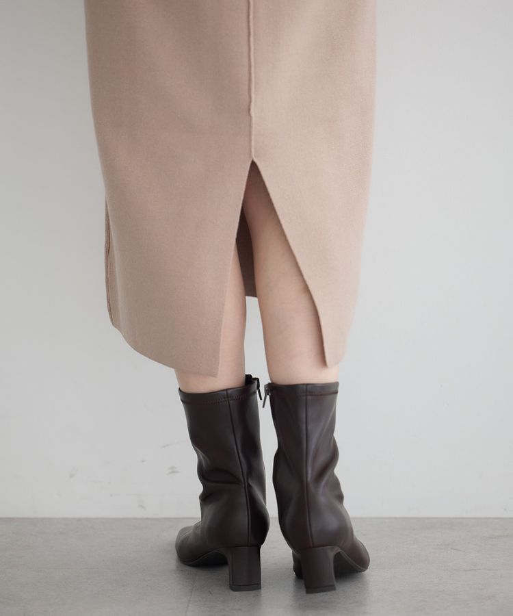 YECCA VECCA「【2点SET】ZIPベストセットニットワンピース」|ワンピース|