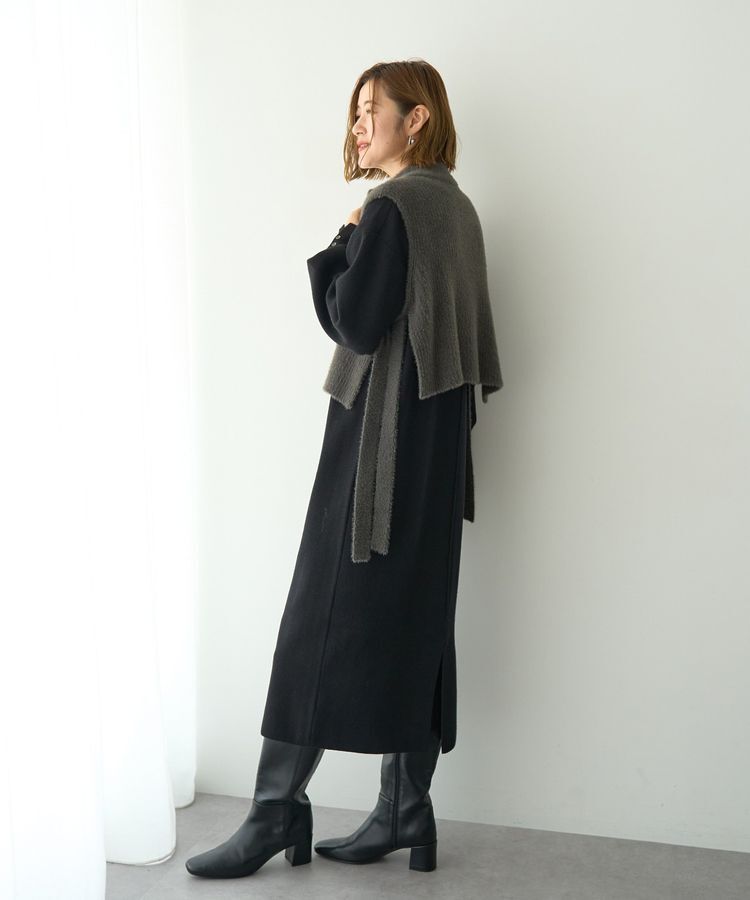 YECCA VECCA「【2点SET】ZIPベストセットニットワンピース」|ワンピース|