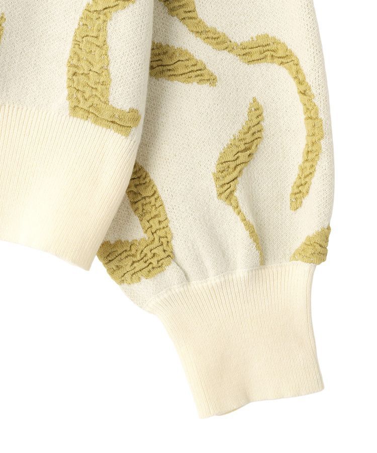 YECCA VECCA「アート柄ふくれジャガードニット」|ニット・セーター|