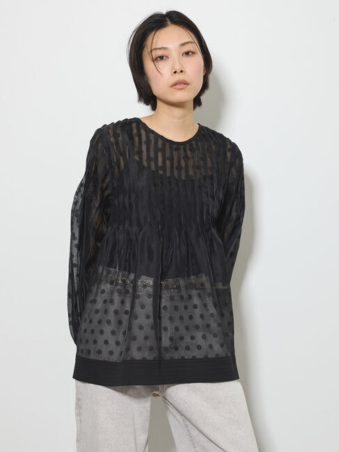 GARAGE OF GOOD CLOTHING「【TORRAZZO DONNA】タックフリルブラウス」|シャツ・ブラウス|