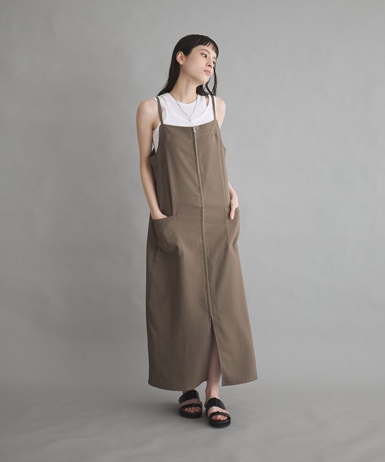 GARAGE OF GOOD CLOTHING「ZIP開きジャンパースカート」|ジャンパースカート|
